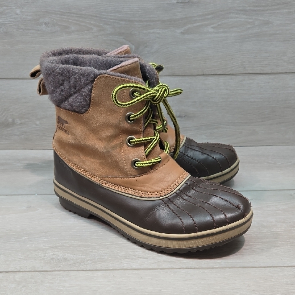 Sorel Women Waterproof Duck Leather Winter Boots Shoes Sz 7